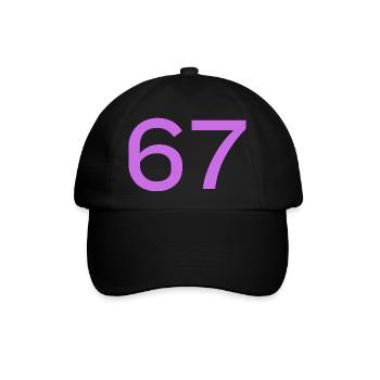 67 - Baseballkappe - Schwarz/Schwarz - Vorne