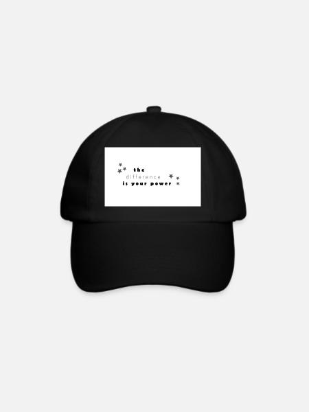 difference - Baseballkappe - Schwarz/Schwarz