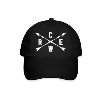 Crew Kreuzpfeile - Baseballkappe - Schwarz/Schwarz - Vorne