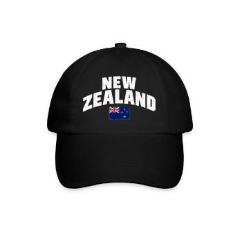New Zealand - Neuseeland - Aotearoa - Auckland - Baseballkappe - Schwarz/Schwarz - Vorne