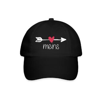 Die/Der ist meins. Finger weg! - Baseballkappe - Schwarz/Schwarz - Vorne