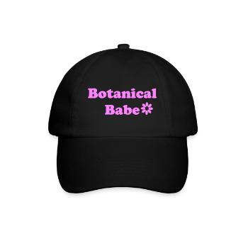 Botanisches Baby - Baseballkappe - Schwarz/Schwarz - Vorne