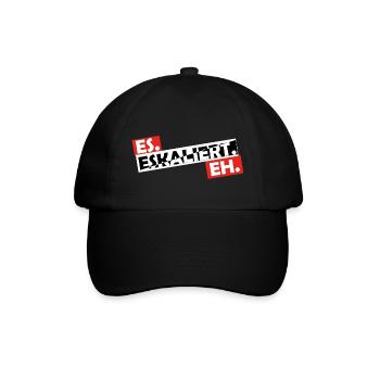 Es. Eskaliert. Eh. - Baseballkappe - Schwarz/Schwarz - Vorne