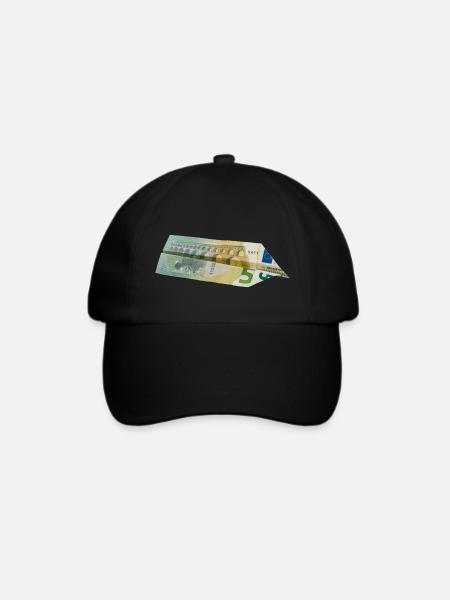 5-Euro-Schein - Baseballkappe - Schwarz/Schwarz