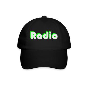 Radio - Baseballkappe - Schwarz/Schwarz - Vorne
