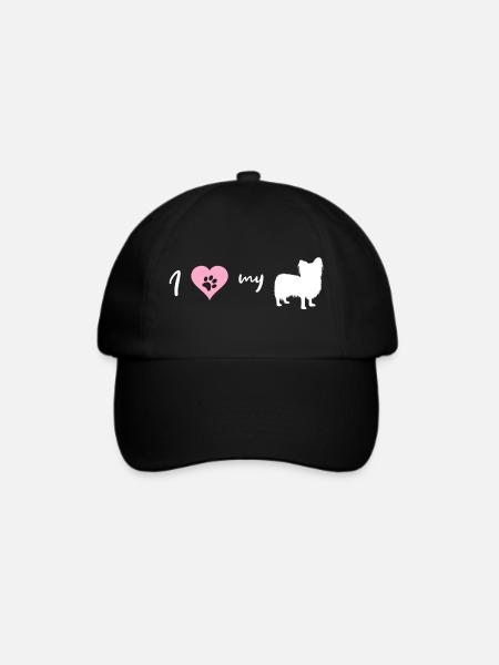 Papillon - Baseballkappe - Schwarz/Schwarz