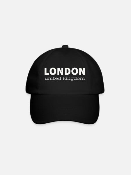 LONDON - Baseballkappe - Schwarz/Schwarz