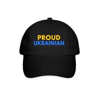 Proud ukrainian - Baseballkappe - Schwarz/Schwarz - Vorne