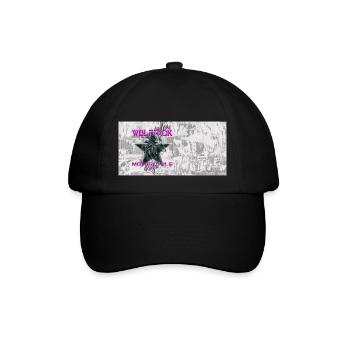 Wolfpack Customs - Baseballkappe - Schwarz/Schwarz - Vorne