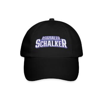 Asozialer Schalker | Gelsenkirchen Schalke - Baseballkappe - Schwarz/Schwarz - Vorne