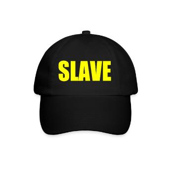 Slave - Baseballkappe - Schwarz/Schwarz - Vorne