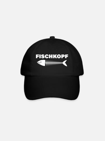 FISCHKOPF - Baseballkappe - Schwarz/Schwarz