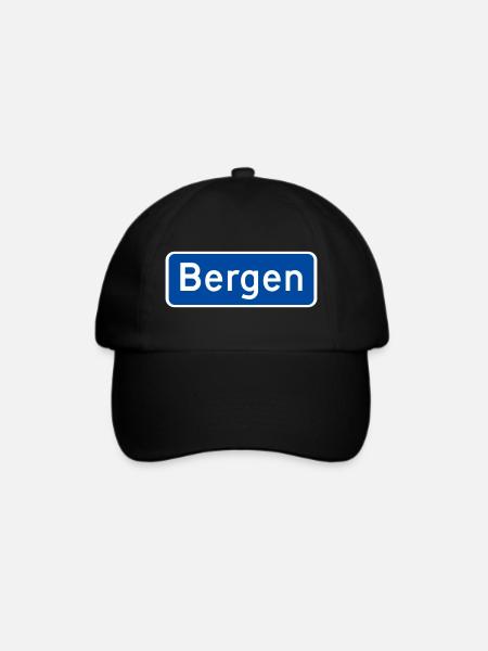 Bergen - Baseballkappe - Schwarz/Schwarz