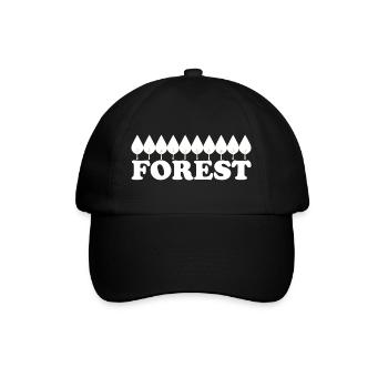FOREST - Baseballkappe - Schwarz/Schwarz - Vorne