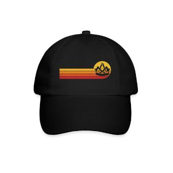 Zimmerer Zunftzeichen Zimmermann Handwerk Zunft - Baseballkappe - Schwarz/Schwarz - Vorne