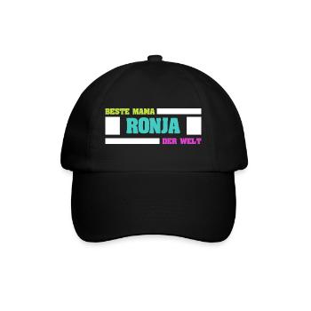 Mutter Ronja - Baseballkappe - Schwarz/Schwarz - Vorne