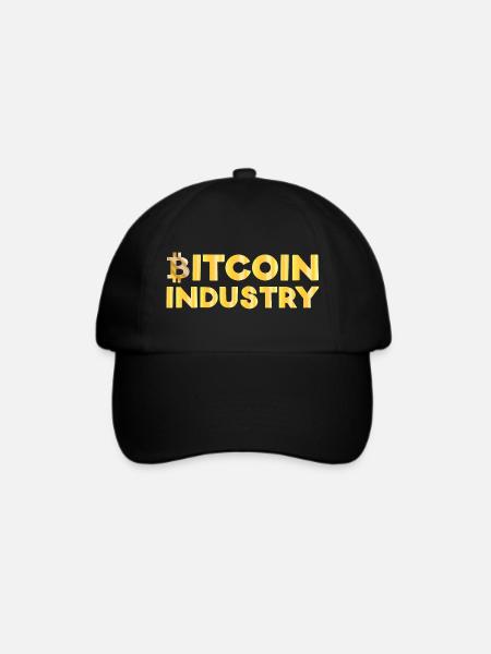 Bitcoin Industrie - Baseballkappe - Schwarz/Schwarz