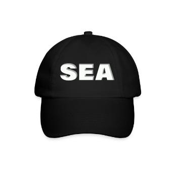 SEA - Baseballkappe - Schwarz/Schwarz - Vorne
