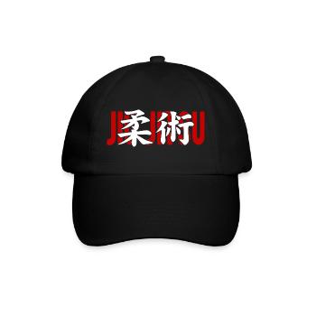 Jiu Jitsu Kampfsport-Dojo Kanji Japan - Baseballkappe - Schwarz/Schwarz - Vorne
