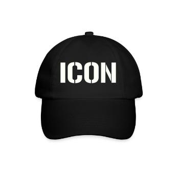 Icon - Baseballkappe - Schwarz/Schwarz - Vorne