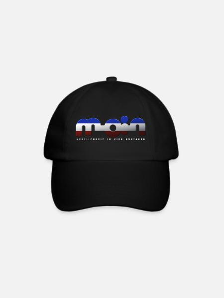 Moin - Baseballkappe - Schwarz/Schwarz
