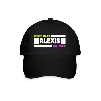 Muttertag Alexis - Baseballkappe - Schwarz/Schwarz - Vorne