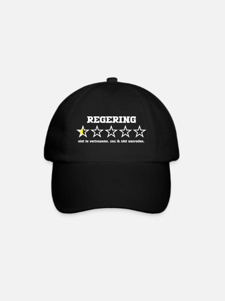 Government5starwhite - Baseballkappe - Schwarz/Schwarz