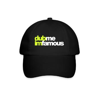 DUB ME I'M FAMOUS - Baseballkappe - Schwarz/Schwarz - Vorne