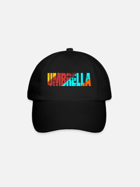 umbrella - Baseballkappe - Schwarz/Schwarz