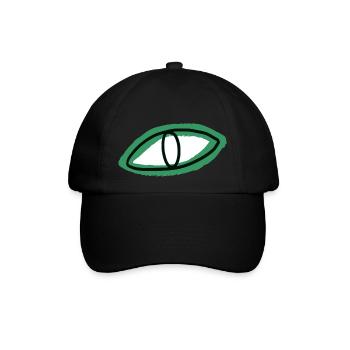 Auge - Baseballkappe - Schwarz/Schwarz - Vorne