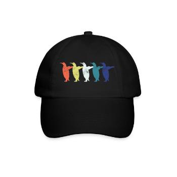 Pinguin Pinguine - Baseballkappe - Schwarz/Schwarz - Vorne