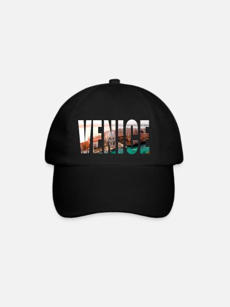 venice venedig - Baseballkappe - Schwarz/Schwarz