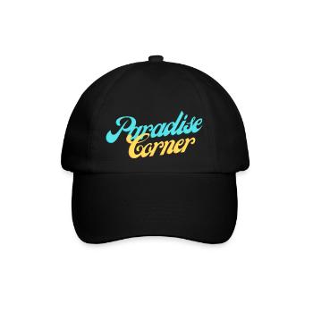 Paradies-Ecke - Baseballkappe - Schwarz/Schwarz - Vorne