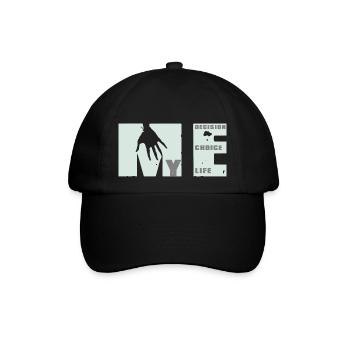 MEvolution: Wahl, Entscheidung, Leben - Baseballkappe - Schwarz/Schwarz - Vorne