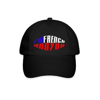 Ich bin Franzose und du - Baseballkappe - Schwarz/Schwarz - Vorne