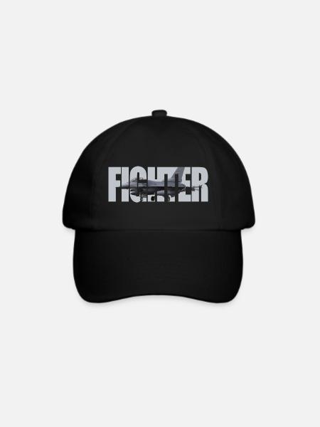 Fighter F-16 - Baseballkappe - Schwarz/Schwarz