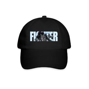 Fighter - Baseballkappe - Schwarz/Schwarz - Vorne