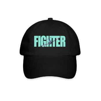 Fighter Spitfire - Baseballkappe - Schwarz/Schwarz - Vorne