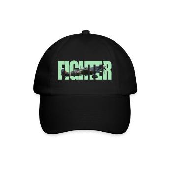 Fighter Spitfire - Baseballkappe - Schwarz/Schwarz - Vorne