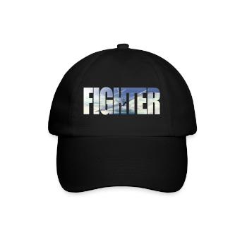 Fighter Spitfire - Baseballkappe - Schwarz/Schwarz - Vorne