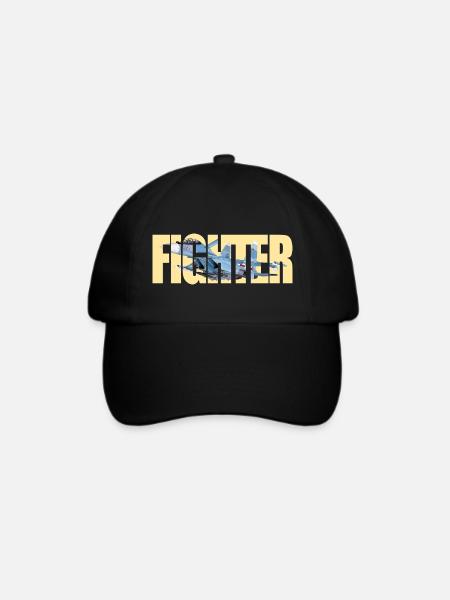 Fighter Su-30SM - Baseballkappe - Schwarz/Schwarz
