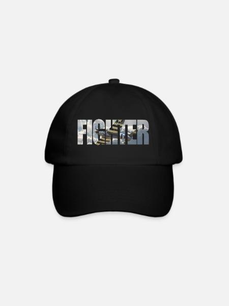 Fighter P-47 Thunderbolt - Baseballkappe - Schwarz/Schwarz