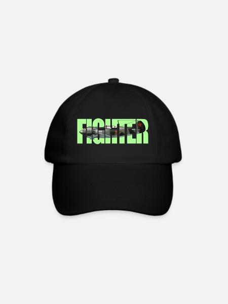 Fighter La-5 - Baseballkappe - Schwarz/Schwarz