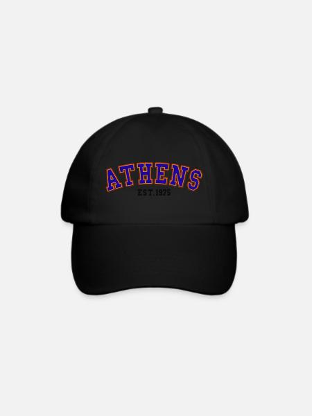 Athen Est.1975 - Baseballkappe - Schwarz/Schwarz