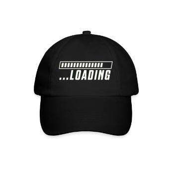 Ladebalken Loading Fortschritt - Baseballkappe - Schwarz/Schwarz - Vorne