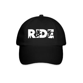 Ride Snowboarden Snowboard Snowboarder - Baseballkappe - Schwarz/Schwarz - Vorne