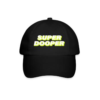 SUPER DOOPER - Baseballkappe - Schwarz/Schwarz - Vorne