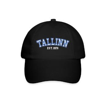 Tallinn gegründet 1976 - Baseballkappe - Schwarz/Schwarz - Vorne