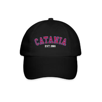 Catania gegründet 1966 - Baseballkappe - Schwarz/Schwarz - Vorne