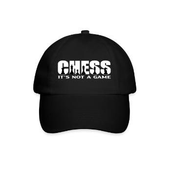 Chess  - Baseballkappe - Schwarz/Schwarz - Vorne